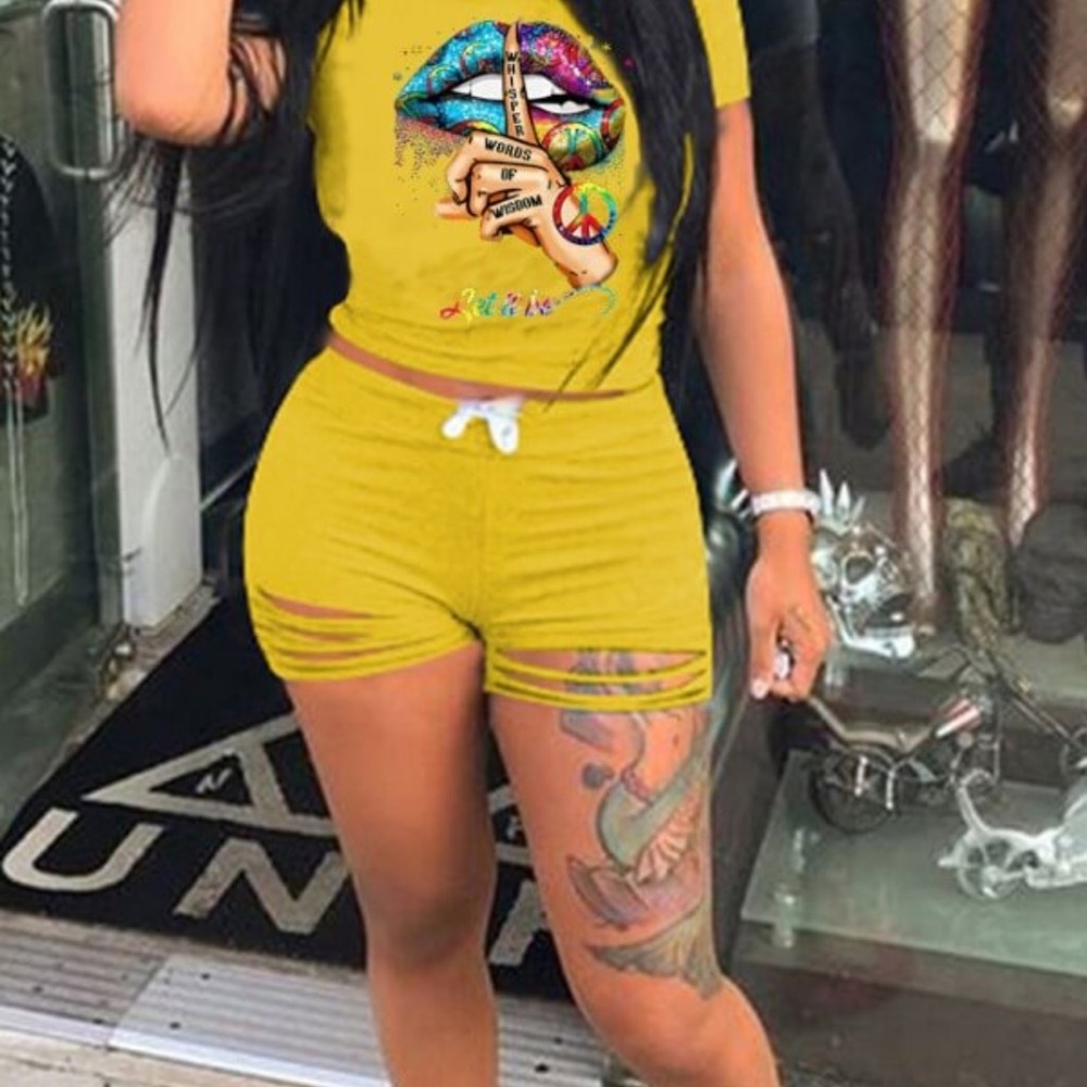2 piece short set